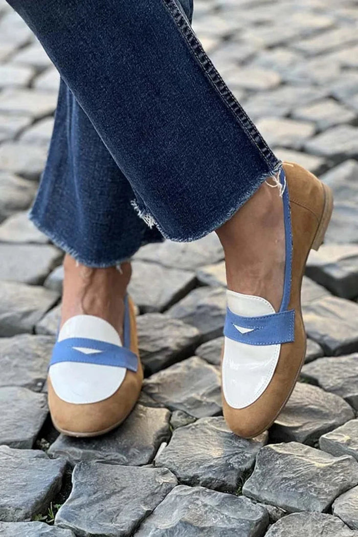 Delaney | Elegant Color Block Premium Loafers