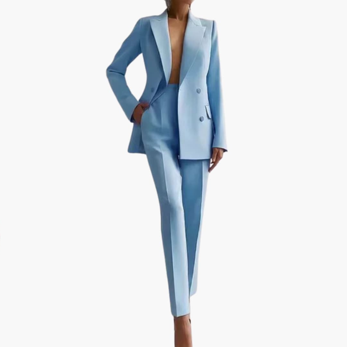 Women's Tailored Blazer and Trouser Suit Set