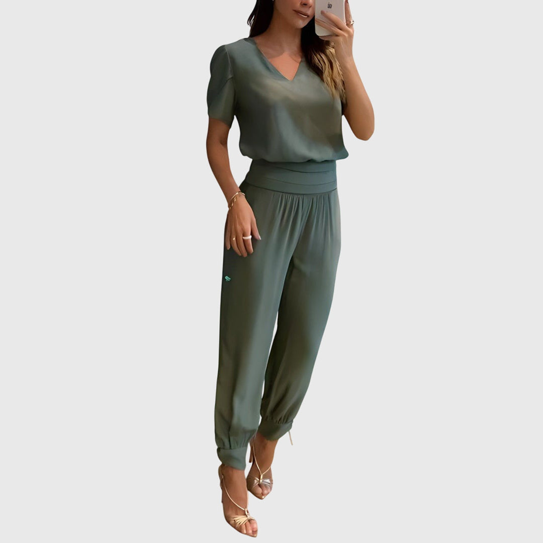 Jennifer | Stylish Blouse And Trousers Set