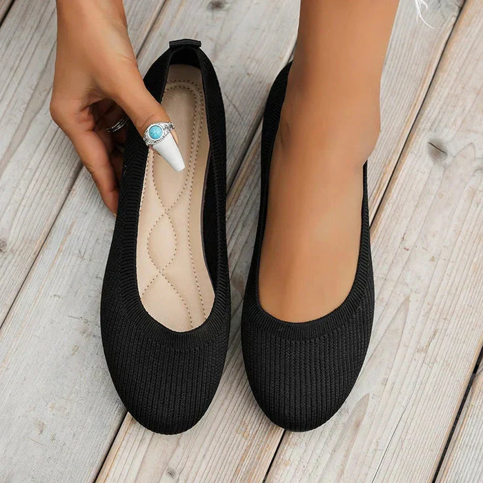 Women's Slip-On Ballet Flats with Anti-Slip Sole