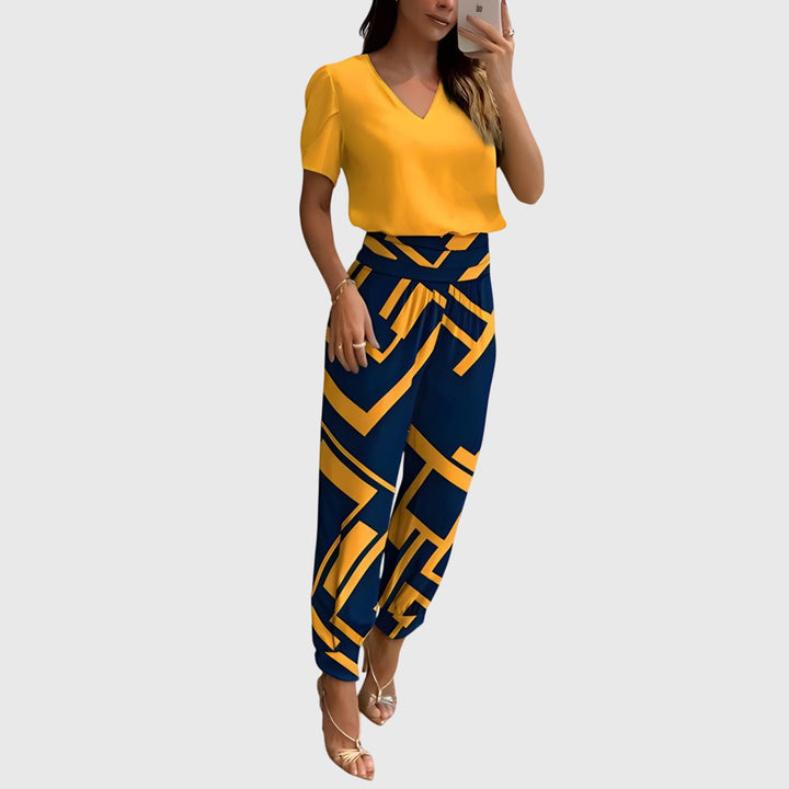 Jennifer | Stylish Blouse And Trousers Set