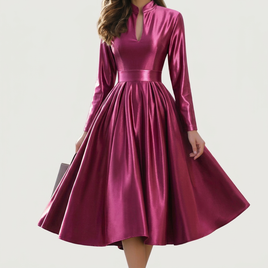 Avelina | V-Neck Midi Dress