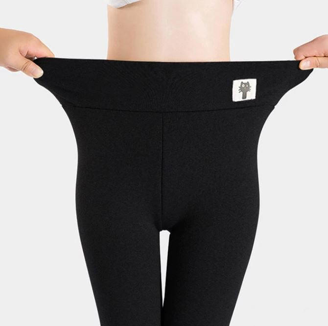 Women's Fleece-Lined Winter Leggings High-Waist