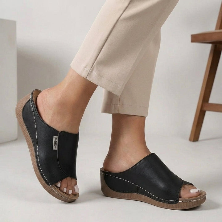 Madison | Women’s Orthopaedic Slip-On Wedge Comfort Slippers