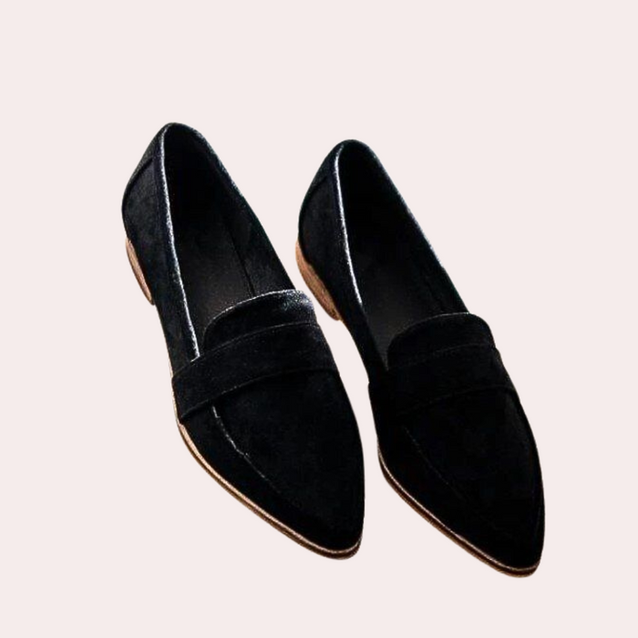 Women's Leopard Print Loafers with Contrast Cap Toe