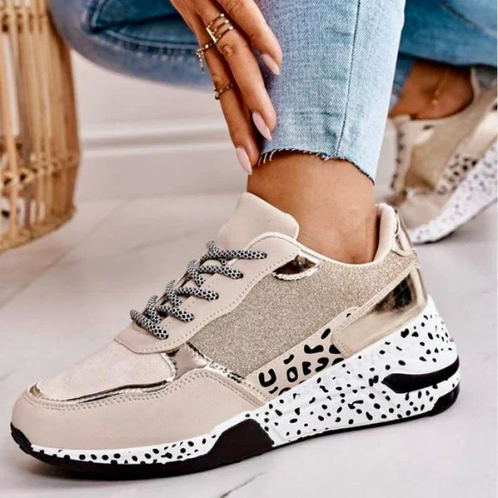 Women's Orthopedic Trainers Lace-Up Chunky Sole