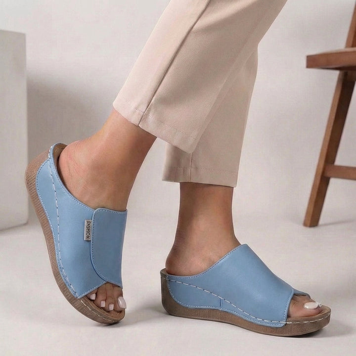Madison | Women’s Orthopaedic Slip-On Wedge Comfort Slippers