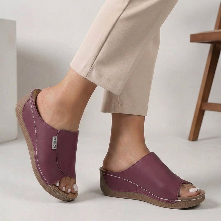 Madison | Women’s Orthopaedic Slip-On Wedge Comfort Slippers