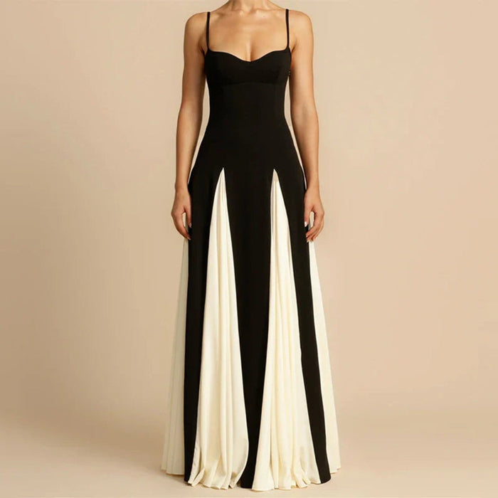 Women's Sweetheart Maxi Dress with Spaghetti Straps