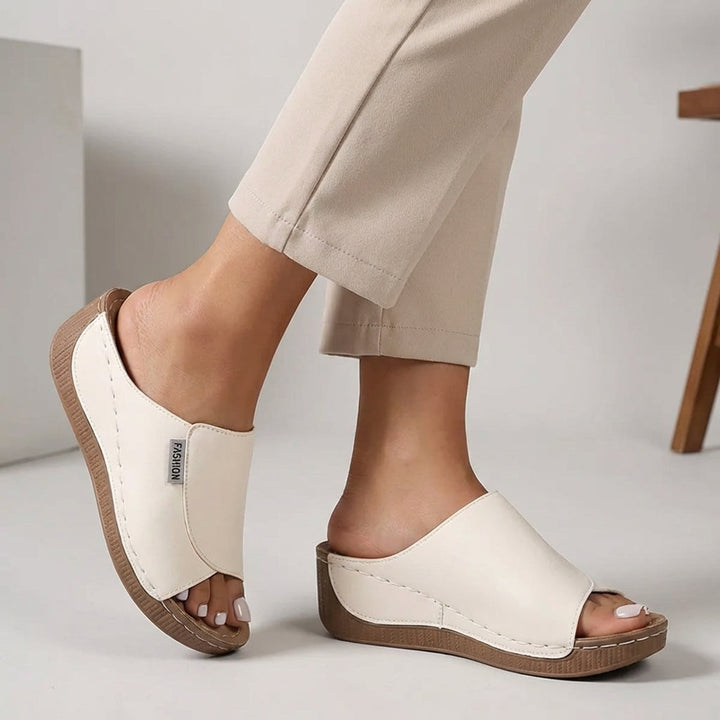 Madison | Women’s Orthopaedic Slip-On Wedge Comfort Slippers