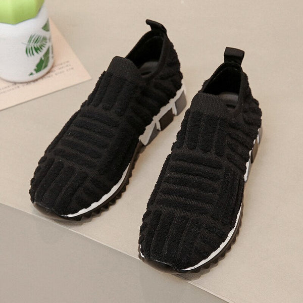 Women's Slip-On Knitted Trainers Orthopedic Sole