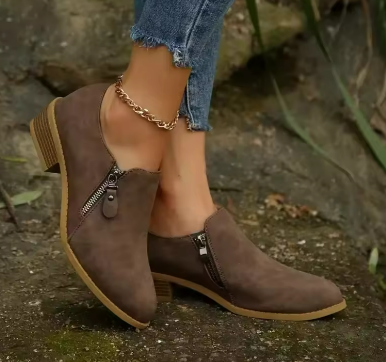 Bronte | Orthopaedic Zip-Up Ankle Boots